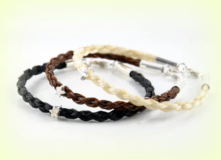 Armband Aus Pferdehaar Vom Eigenen Pferd Pferdehaar Armband mit funkelndem Stern von Equiartes®