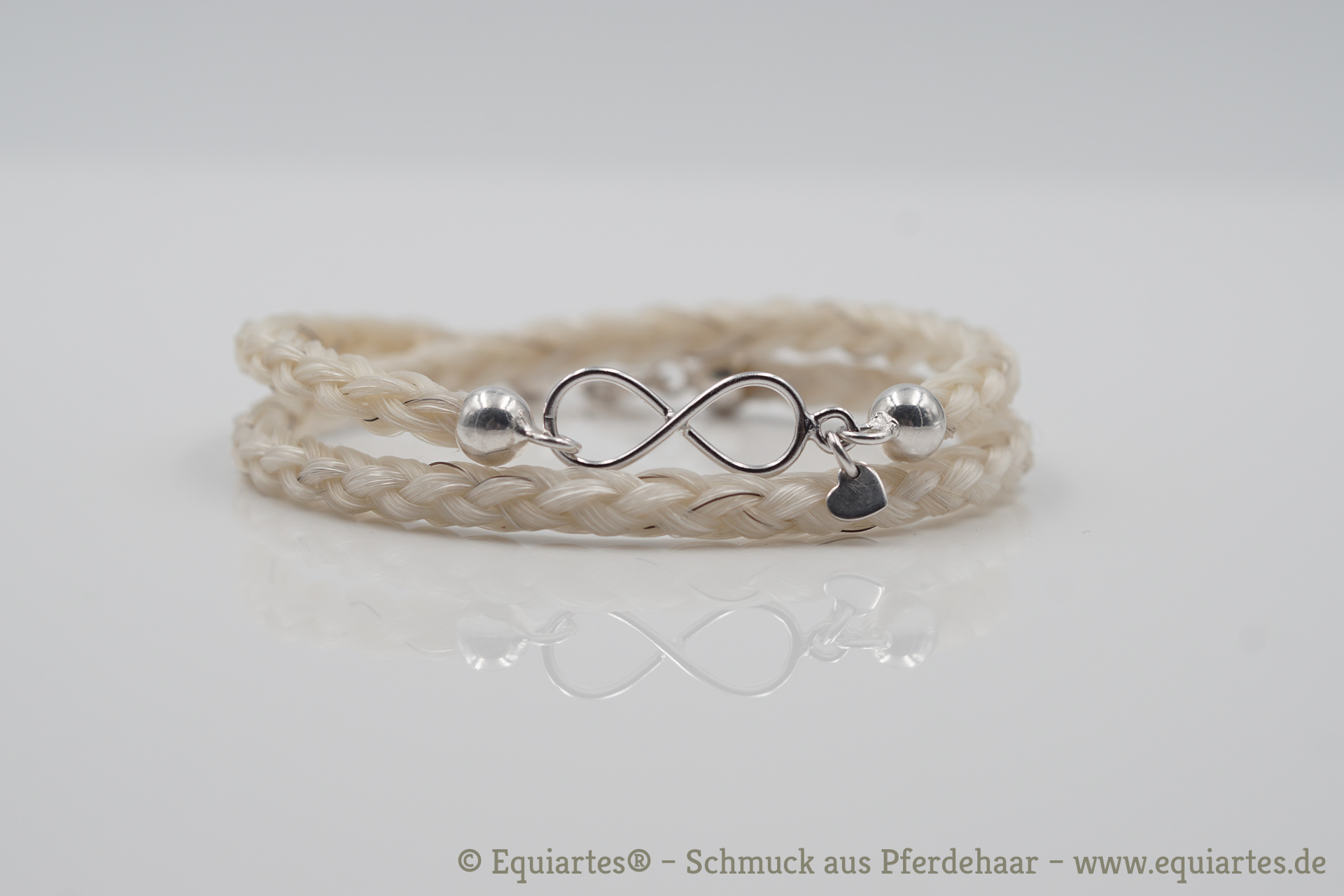 Pferdehaar Wickelarmband Mit Beliebtem Infinity Symbol