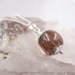 Galaxy Anansar – Anhänger mit einer Tierhaarsträhne – Sterlingsilber