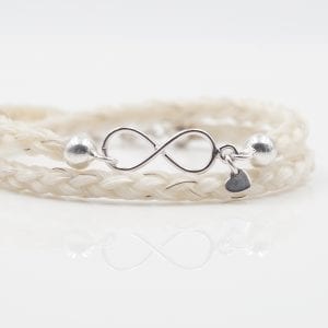 Armand aus Pferdehaar Infinity Wickelarmband