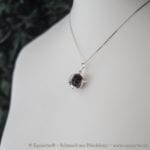 Galaxy Anansar – Anhänger mit einer Tierhaarsträhne – Sterlingsilber