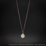 Galaxy Anansar – Anhänger mit einer Tierhaarsträhne – Sterlingsilber Rosévergoldet