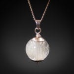 Galaxy Anansar – Anhänger mit einer Tierhaarsträhne – Sterlingsilber Rosévergoldet