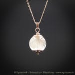 Galaxy Anansar – Anhänger mit einer Tierhaarsträhne – Sterlingsilber Rosévergoldet