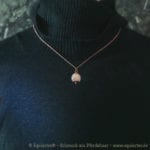 Galaxy Anansar – Anhänger mit einer Tierhaarsträhne – Sterlingsilber Rosévergoldet