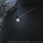 Galaxy Anansar – Anhänger mit einer Tierhaarsträhne – Sterlingsilber Rosévergoldet