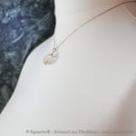 Galaxy Anansar – Anhänger mit einer Tierhaarsträhne – Sterlingsilber Rosévergoldet