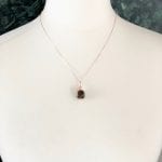 Galaxy Venus – Tierhaar-Anhänger mit Infinity-Charm – Sterlingsilber rosévergoldet