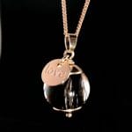 Tierhaarschmuck Anhänger Love - Roségold