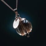 Tierhaarschmuck Anhänger Love - Roségold
