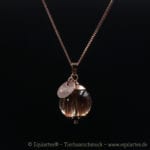 Tierhaarschmuck Anhänger Love - Roségold