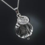 Tierhaarschmuck Anhänger Love - Silber