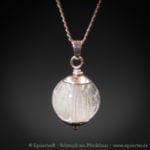 Galaxy Anansar – Anhänger mit einer Tierhaarsträhne – Sterlingsilber Rosévergoldet