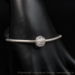 Tierhaarschmuck - Schlangenarmband Serpens - Sterlingsilber