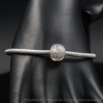 Tierhaarschmuck - Schlangenarmband Serpens - Sterlingsilber