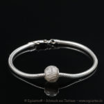 Tierhaarschmuck - Schlangenarmband Serpens - Sterlingsilber