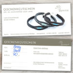 Gutschein "Motiv 3: Armband doppelt geflochten mit Stein"