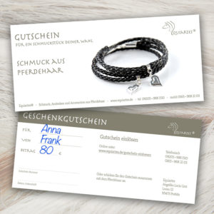 Gutschein "Wickelarmband mit Herz"