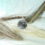 Tierhaar Medaillon Pluto 12 mm 925 Sterlingsilber - an Öse