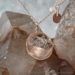 Tierhaarschmuck Medaillon Merkur Sterlingsilber rosévergoldet von Equiartes®