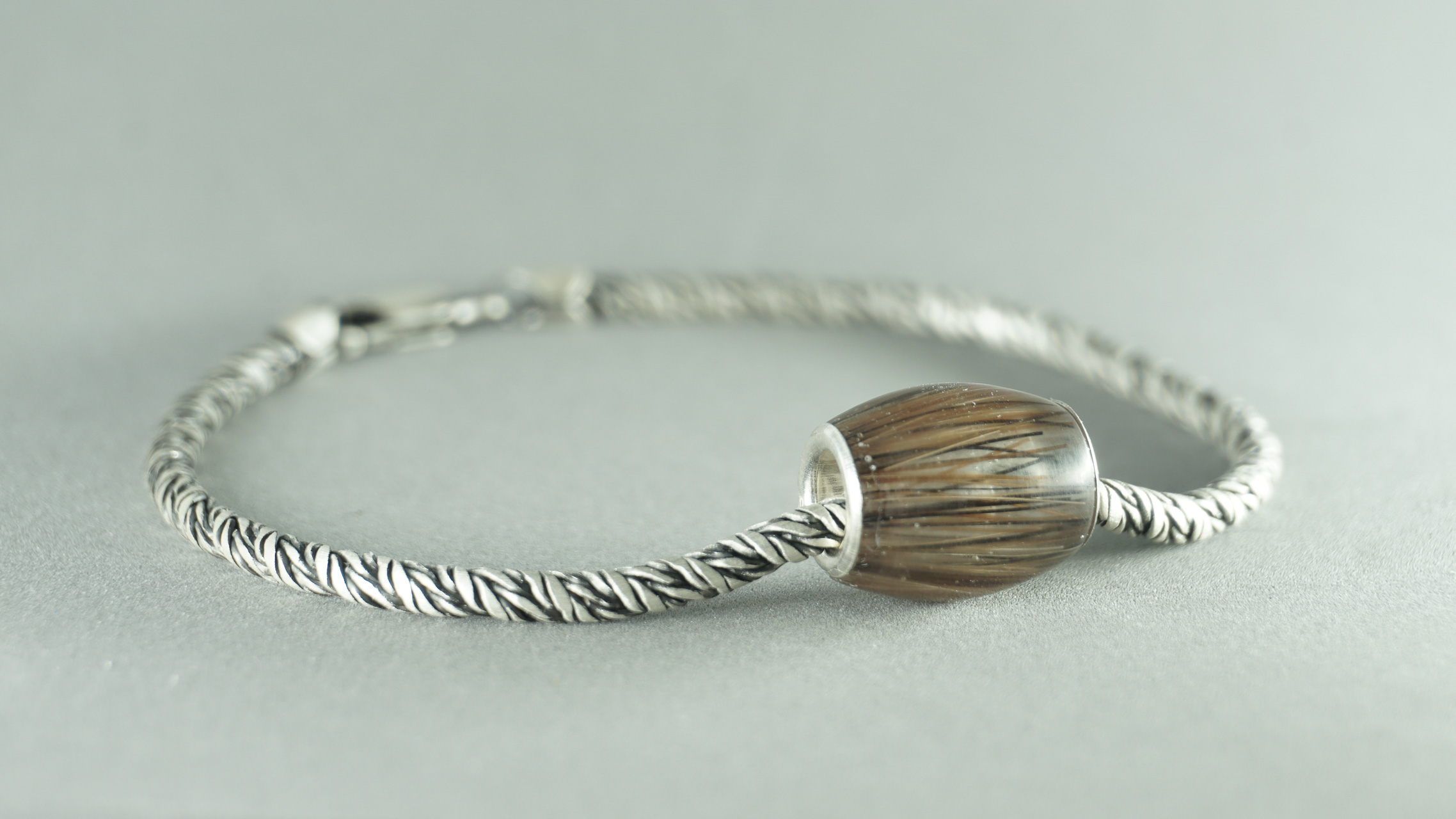 Tierhaarschmuck für Herren - Vintage-Armband mit EquiBead LONG