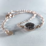 flaches Armkettchen Astra Tierharschmuck Sterlingsilber rosévergoldet