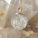 Galaxy Echtgold – Anhänger Andromeda – 14 Karat Roségold