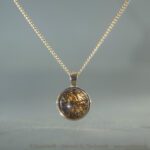 Kallisto 2.0 - Premium Tierhaarschmuck-Medaillon - Sterlingsilber rosévergoldet