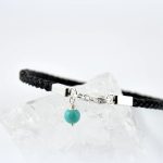 Armband aus Pferdehaar mit echtem Türkis