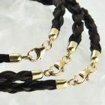 Echtgold Pferdehaar Armband Filigree in 585 Gelbgold gefasst