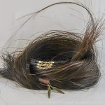 Echtgold Pferdehaar Armband Filigree in 585 Gelbgold gefasst