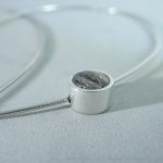 SOLIS S – Button Klein Mit Tierhaar Oder Asche – AG 925