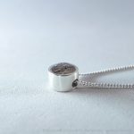 SOLIS S – Button Klein Mit Tierhaar Oder Asche – AG 925