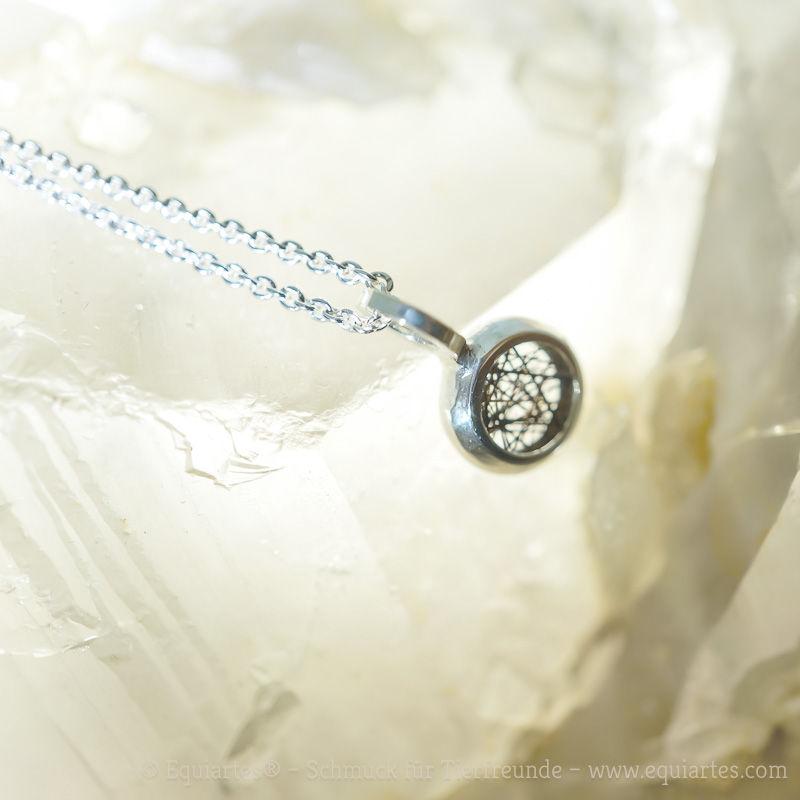 Lyra- Zierliche Halskette mit eingearbeitetem Tierhaar - von Equiartes®