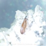 Tierdrop Halskette in Tropfenform an Sterlingsilber Venezianerkette