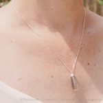 Tierdrop Halskette in glatt polierter Tropfenform an Sterlingsilber Venezianerkette