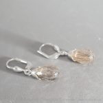 Tierdrops Kollektion: facettierte funkelnde Ohrhänger an edlen 925 Silber-Brisuren mit Tropfen-Applikation