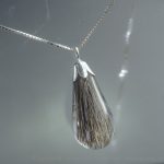 Tierdrop Halskette in glatt polierter Tropfenform an Sterlingsilber Venezianerkette