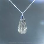 Tierdrop Halskette in glatt polierter Tropfenform an Sterlingsilber Venezianerkette