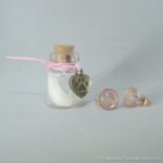 Tierhaarschmuck Ohrstecker 8 mm 925 Silber rosévergoldet - Equiartes