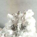 Tierhaar Ohrstecker - Kugeln silber