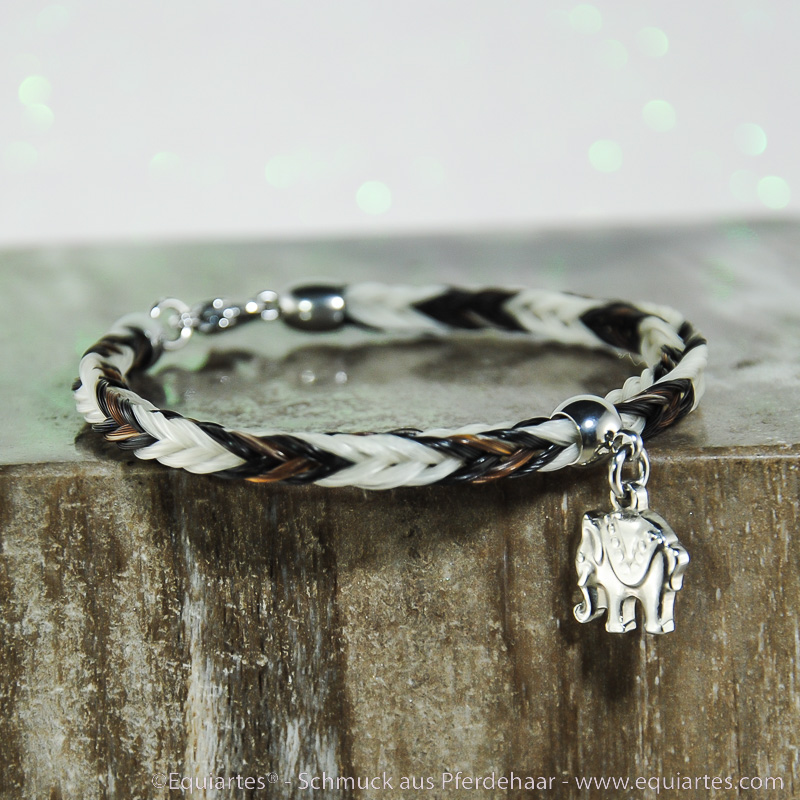 Pferdehaararmband-square-Edelstahl-Talisman-Elephant-1 Pferdehaararmband-square-Edelstahl-Talisman-Elephant-1