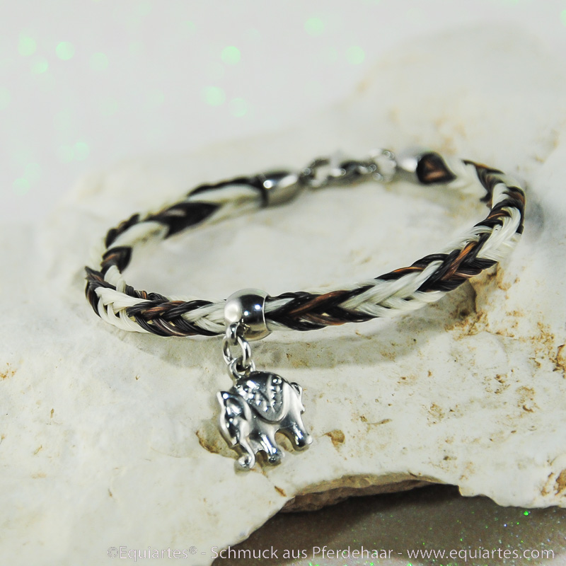 Pferdehaararmband-square-Edelstahl-Talisman-Elephant-4 Pferdehaararmband-square-Edelstahl-Talisman-Elephant-4