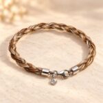 Pferdehaar-Armband Vega mit Zirkonia Dot