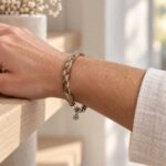 Pferdehaar-Armband Vega mit Zirkonia Dot