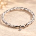 Pferdehaar-Armband Vega mit Zirkonia Dot